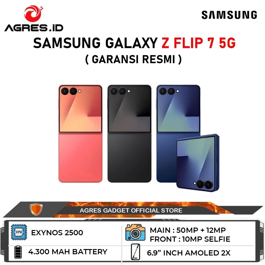 Samsung Galaxy Z Flip 7 5G 12GB/256GB I 12GB/512GB Garansi Resmi Samsung Indonesia