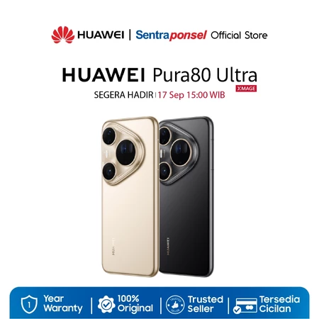 HUAWEI Pura 80 Ultra 16GB/512GB | 10x Optical Zoom | 1-inch Sensor | Kunlun Glass | 100W | Smart AI - Garansi Resmi