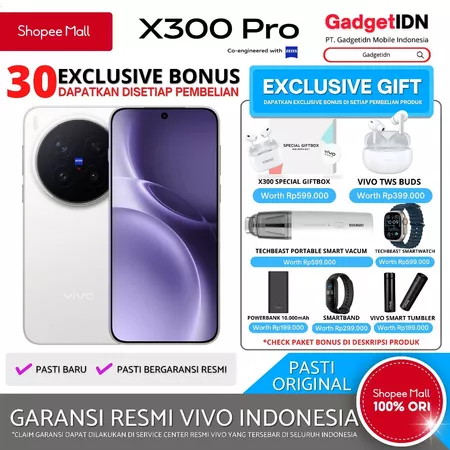 VIVO X300 PRO 16/512GB Garansi Resmi Vivo