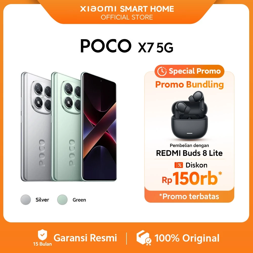 POCO X7 5G | Dimensity 7300-Ultra | CrystalRes 1.5K 120Hz AMOLED curved display | 50MP main camera with OIS [Official Store]