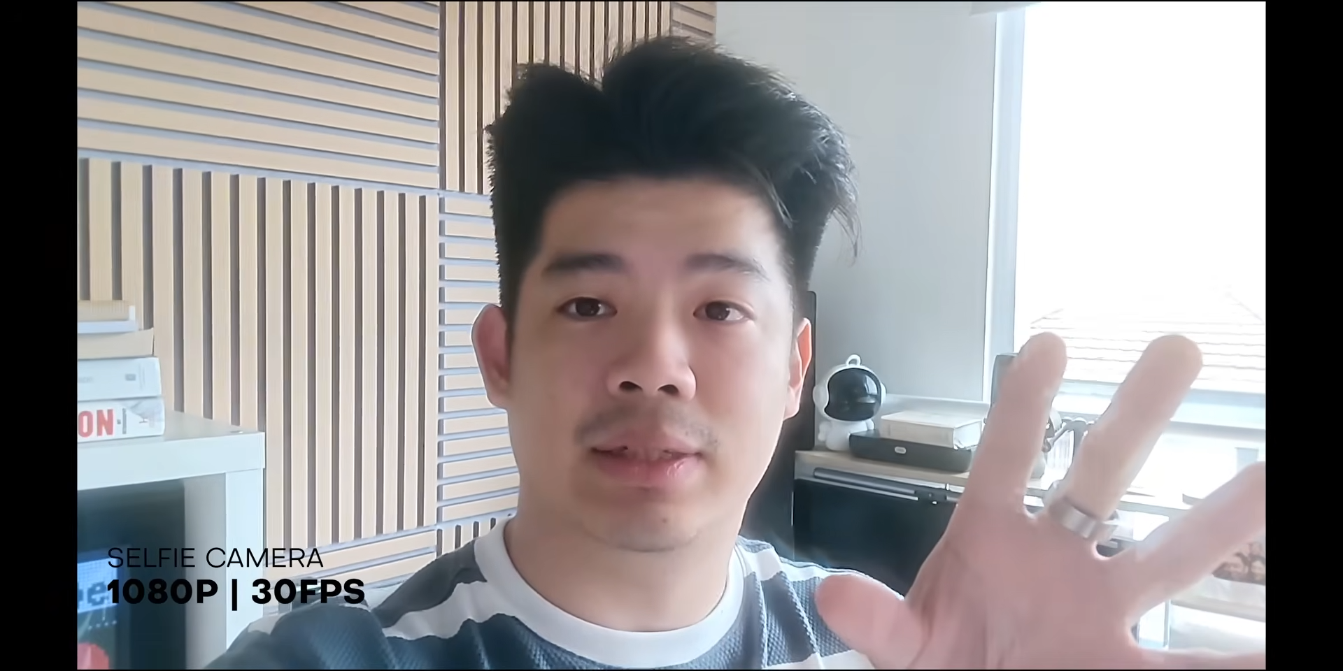 Rekaman video selfie under-display camera RedMagic 11 Pro di 1080p 30fps