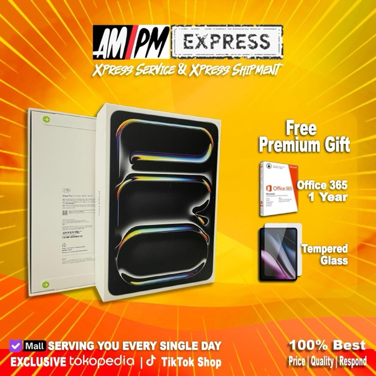 Apple iPad Pro M4 11 Inch 2024 2TB / 1TB / 512GB / 256GB 5th Gen Space Black - Silver - Black, 256GB di AMPM EXPRESS | Tokopedia