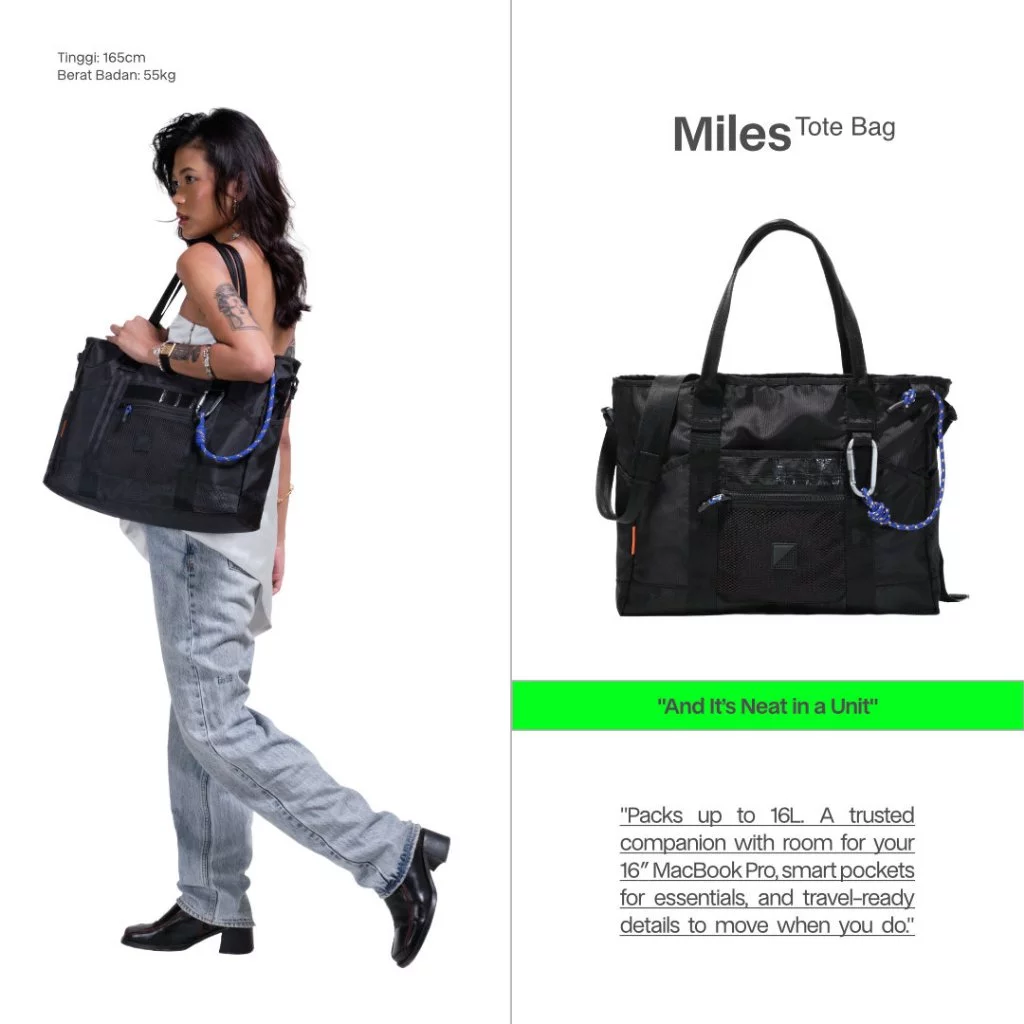 SYMA. Miles Tote Bag Black