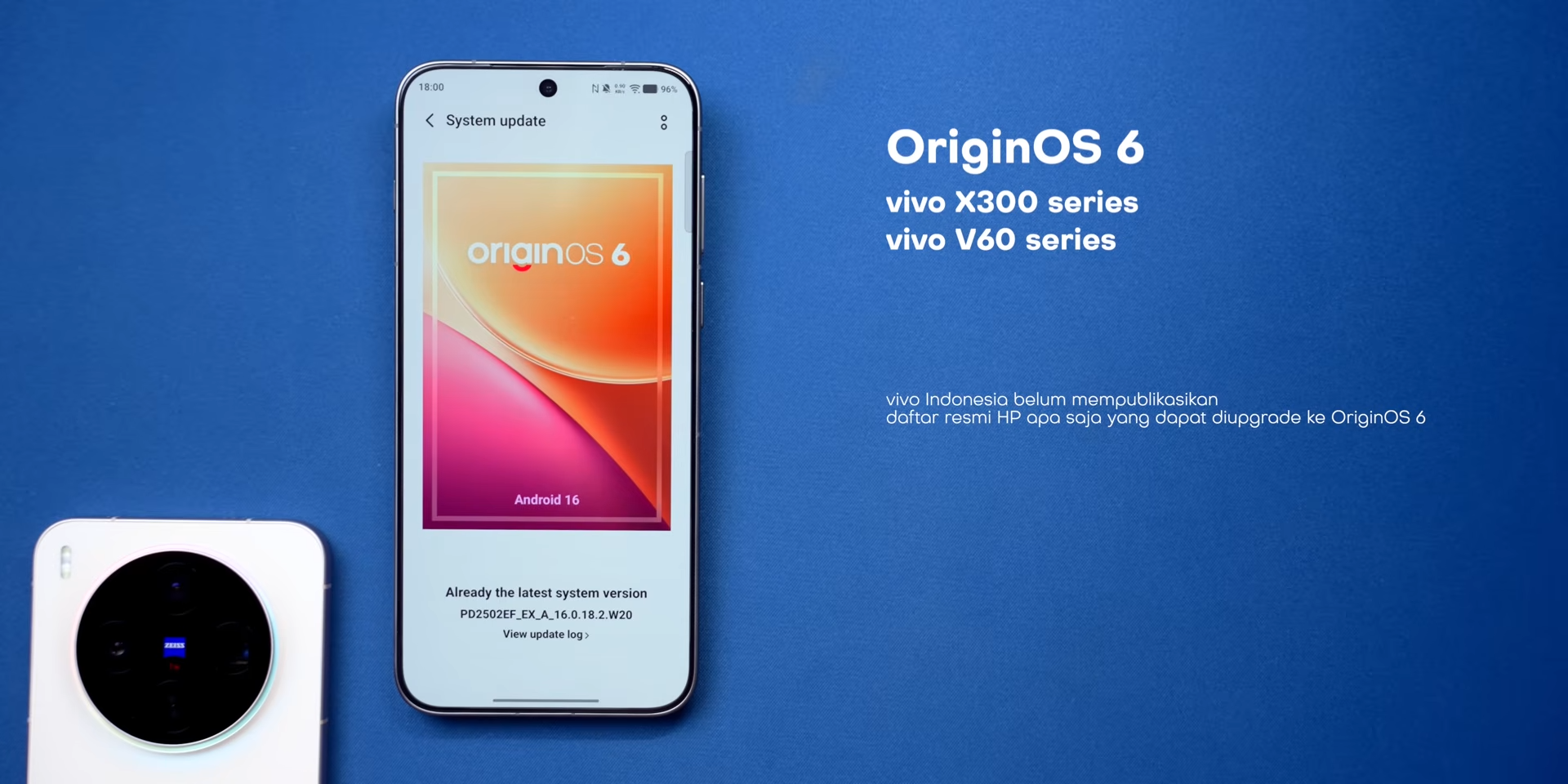 Vivo X300 Series dan V60 Series sudah kebagian update OriginOS 6