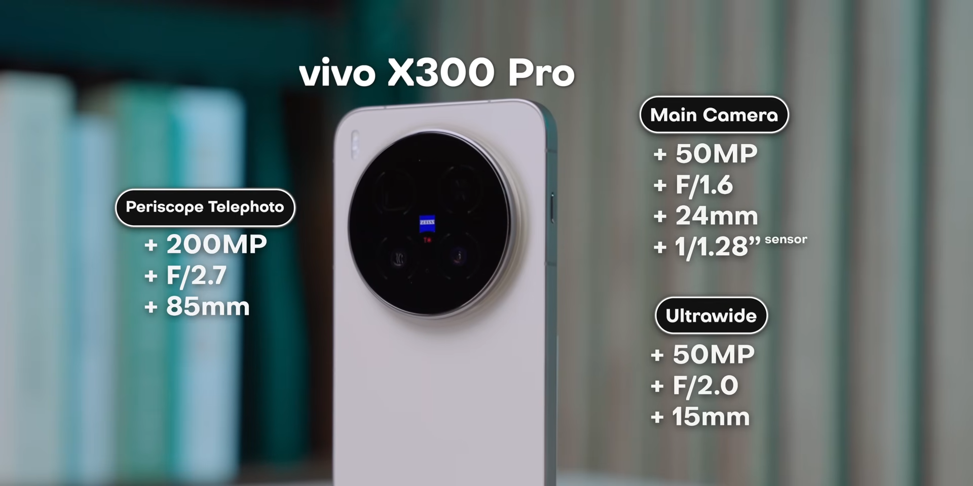 Spesifikasi kamera Vivo X300 Pro dengan periscope telephoto 200MP dan main camera 50MP