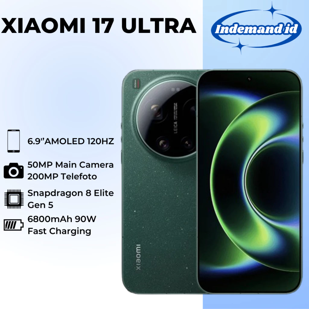 Xiaomi 17 Ultra 5G 6.9''AMOLED 120HZ Snapdragon 8 Elite Gen 5 6800mAh 90W 200MP Telefoto Periscope