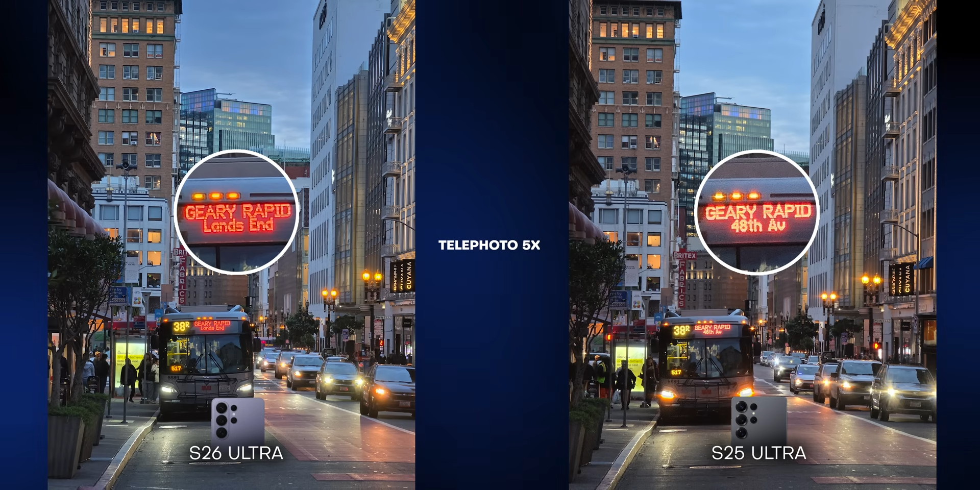 Perbandingan telephoto 5x S26 Ultra vs S25 Ultra kondisi siang