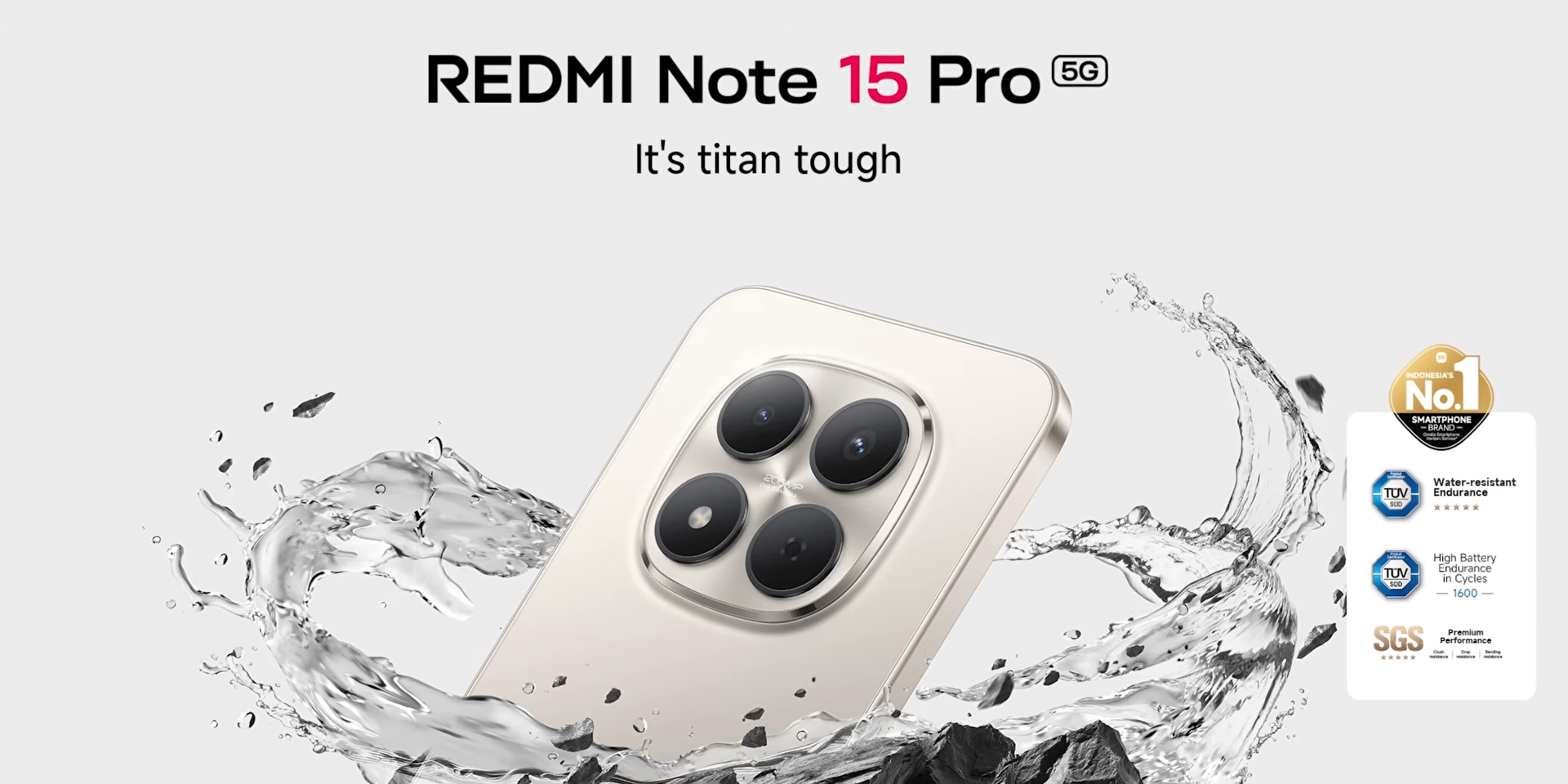 Redmi Note 15 Pro 5G dengan rating IP68 dan IP69, dibanderol Rp4,7 jutaan