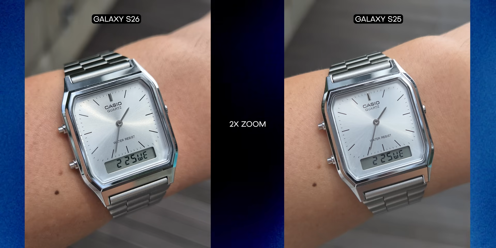 Perbandingan hasil 2x zoom Galaxy S26 vs S25