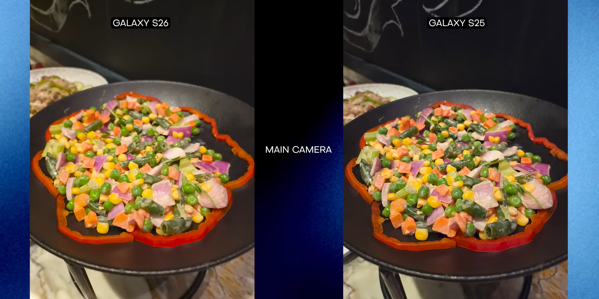 Perbandingan main camera Galaxy S26 vs S25 di kondisi low light