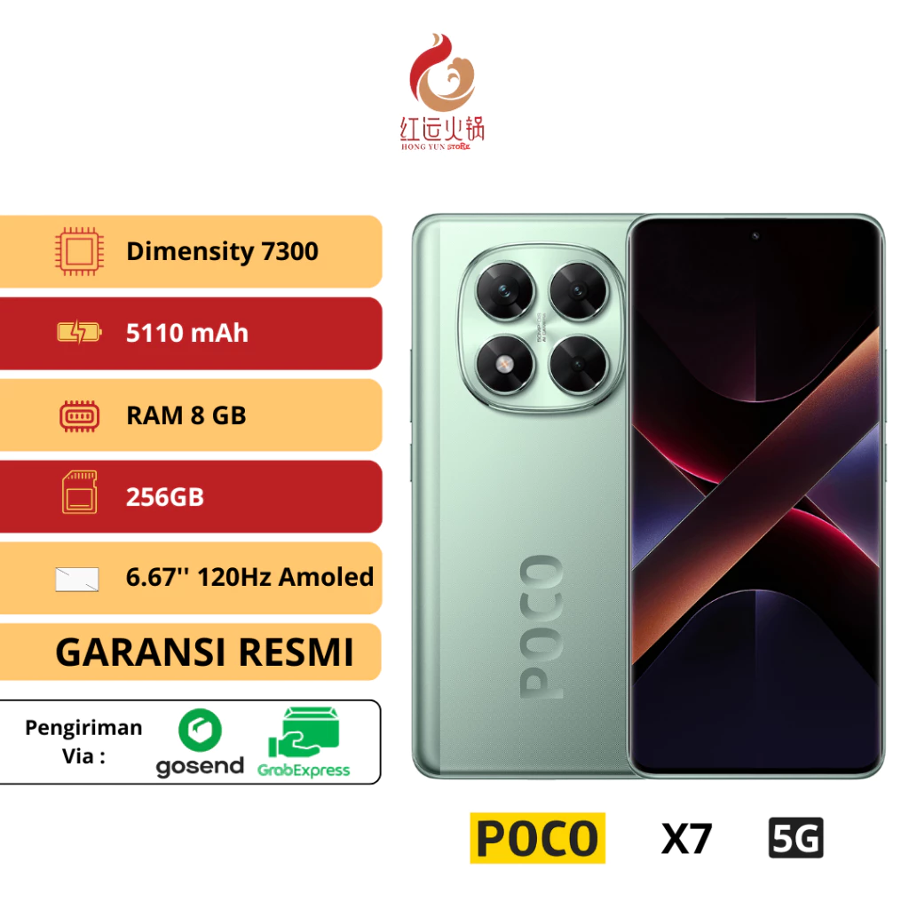 POCO X7 5G | Dimensity 7300-Ultra | CrystalRes 1.5K 120Hz AMOLED | 50MP camera OIS - green, 8/256gb - silver, 8/256gb - silver, 8/256gb