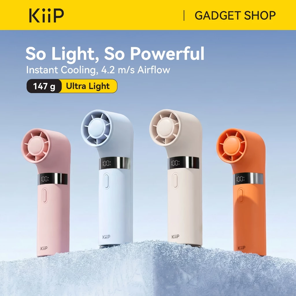 KiiP Fan09 Kipas Angin Mini JetTube High-Speed Handheld Portable Rechargeable