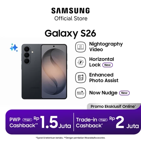 Samsung Galaxy S26 12/512GB - Black | Hp AI | Photo Assist | 4300 mAh