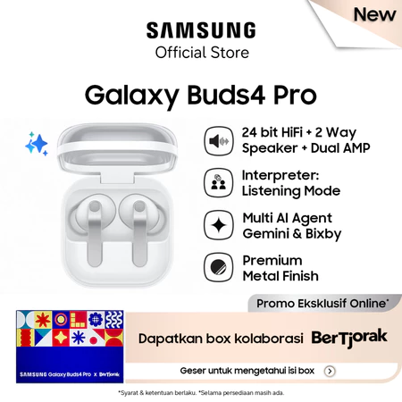 Samsung Galaxy Buds4 Pro - White | 24 bit Hi-Fi | Multi AI Agent | Premium Metal Finish | ANC