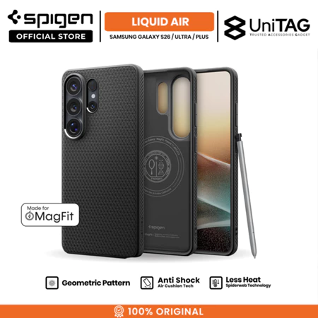 SPIGEN Case for Samsung S26 Ultra Plus Liquid Air Magfit Slim Soft Silicone Anti Shock Casing