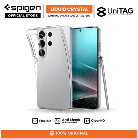 SPIGEN Case for Samsung S26 Ultra Plus Liquid Crystal Clear TPU Slim Casing