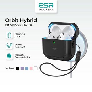 ESR Orbit Hybrid Case HaloLock for AirPods 4 Pelindung Case Casing AirPods 4 Magnetic Magsafe