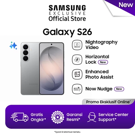 Samsung Galaxy S26 12/512GB - Silver Shadow | Hp AI | Photo Assist | 4300 mAh
