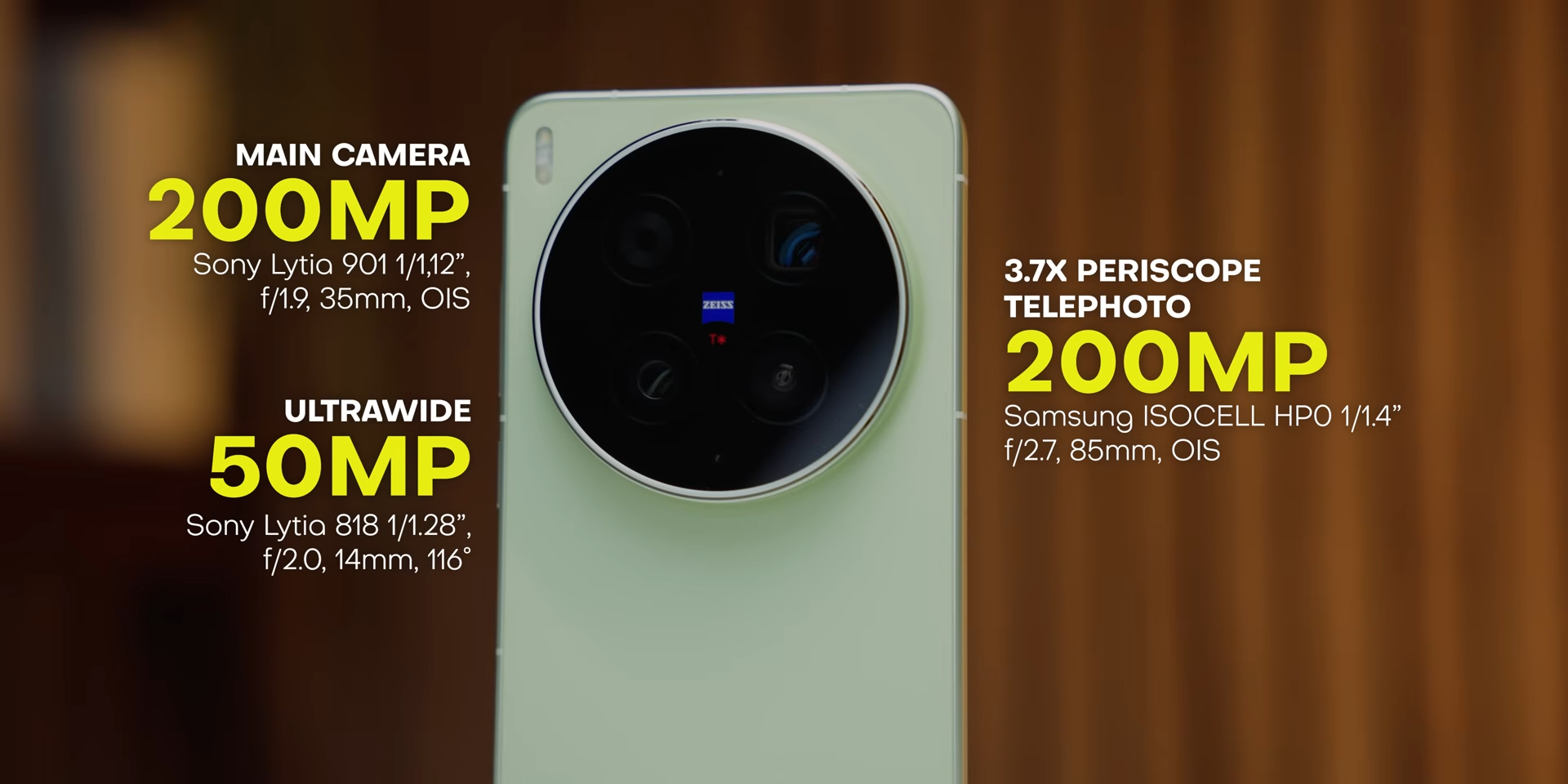 Rincian lensa kamera Vivo X300 Ultra kolaborasi Zeiss