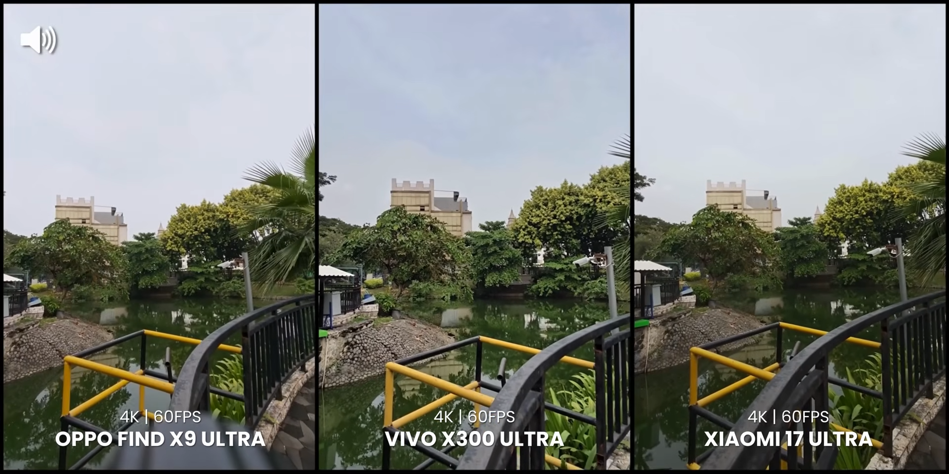 Perbandingan hasil video rear camera saat berpindah lensa 4K60fps