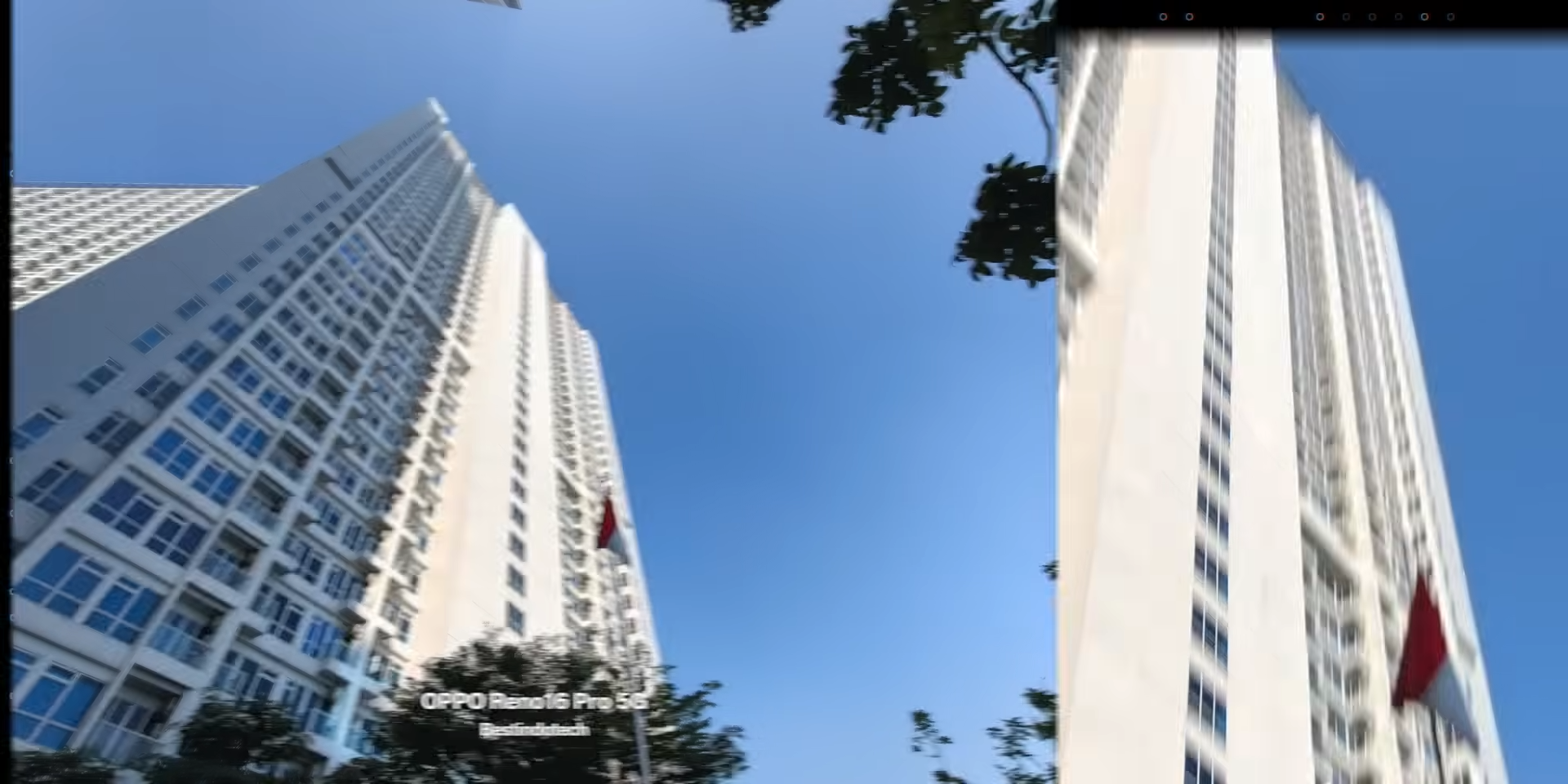 Foto gedung apartemen dengan kamera ultrawide OPPO Reno16 Pro 5G