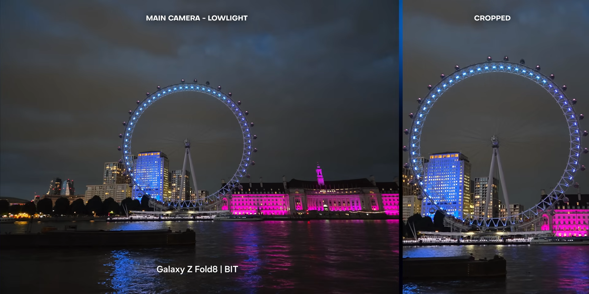 Hasil foto low light bianglala dengan main camera Galaxy Z Fold8