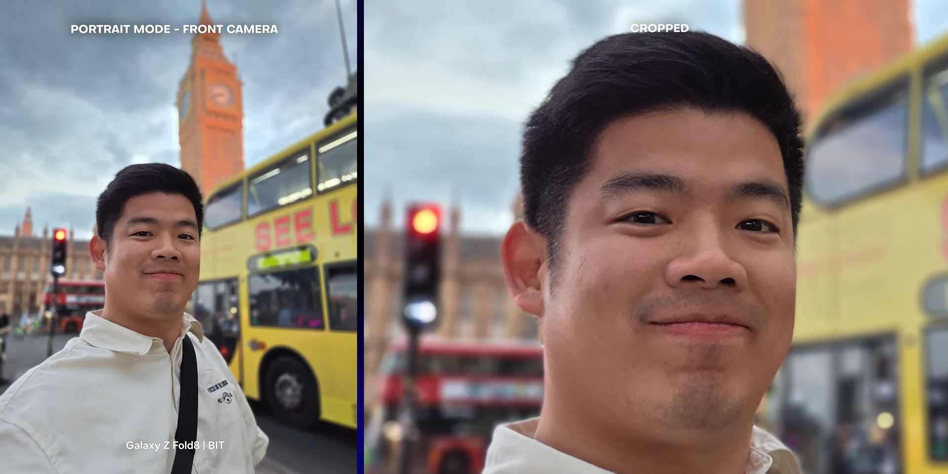 Hasil foto portrait mode kamera depan dengan Galaxy Z Fold8