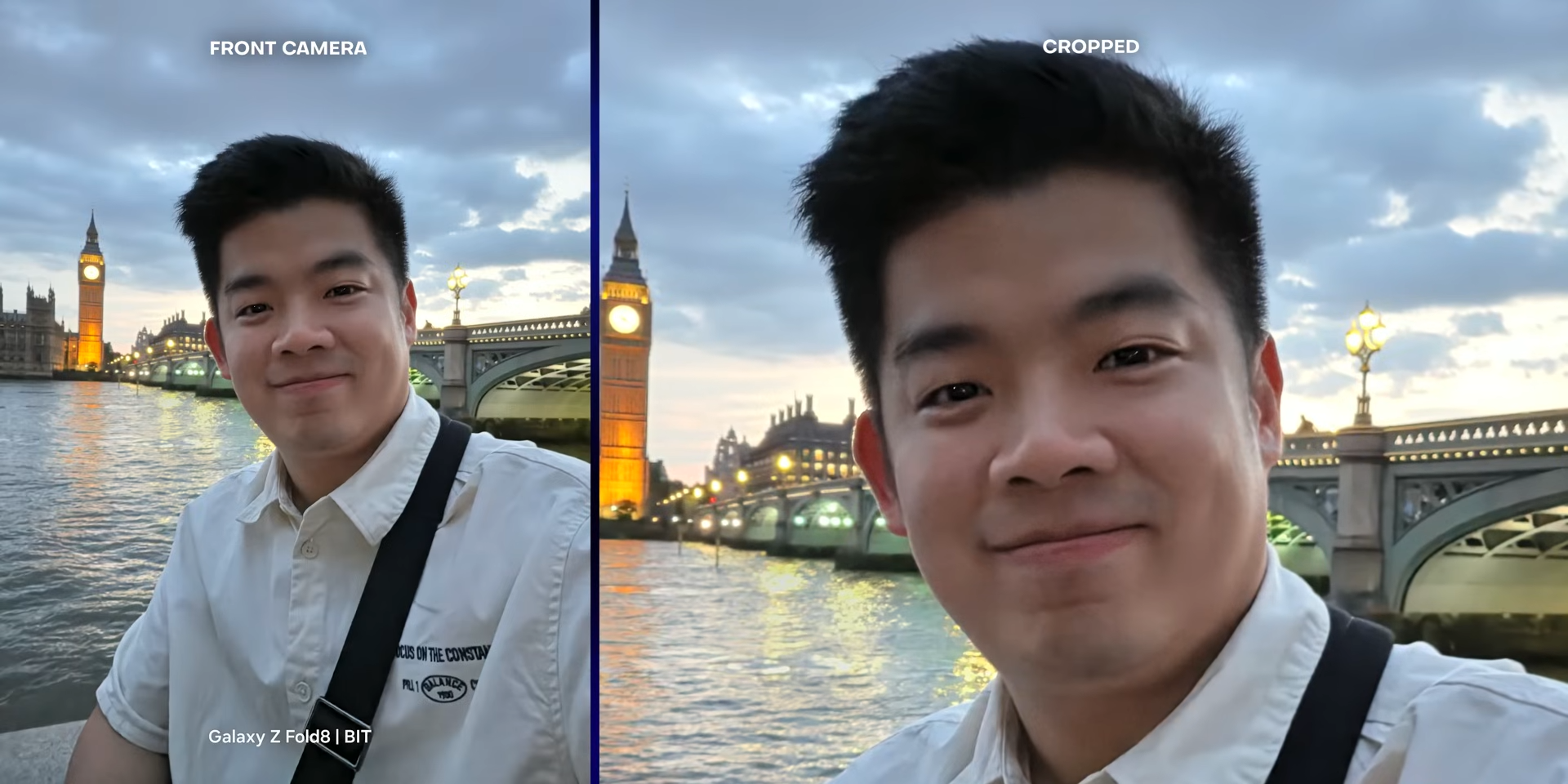 Hasil foto selfie dengan kamera depan Galaxy Z Fold8