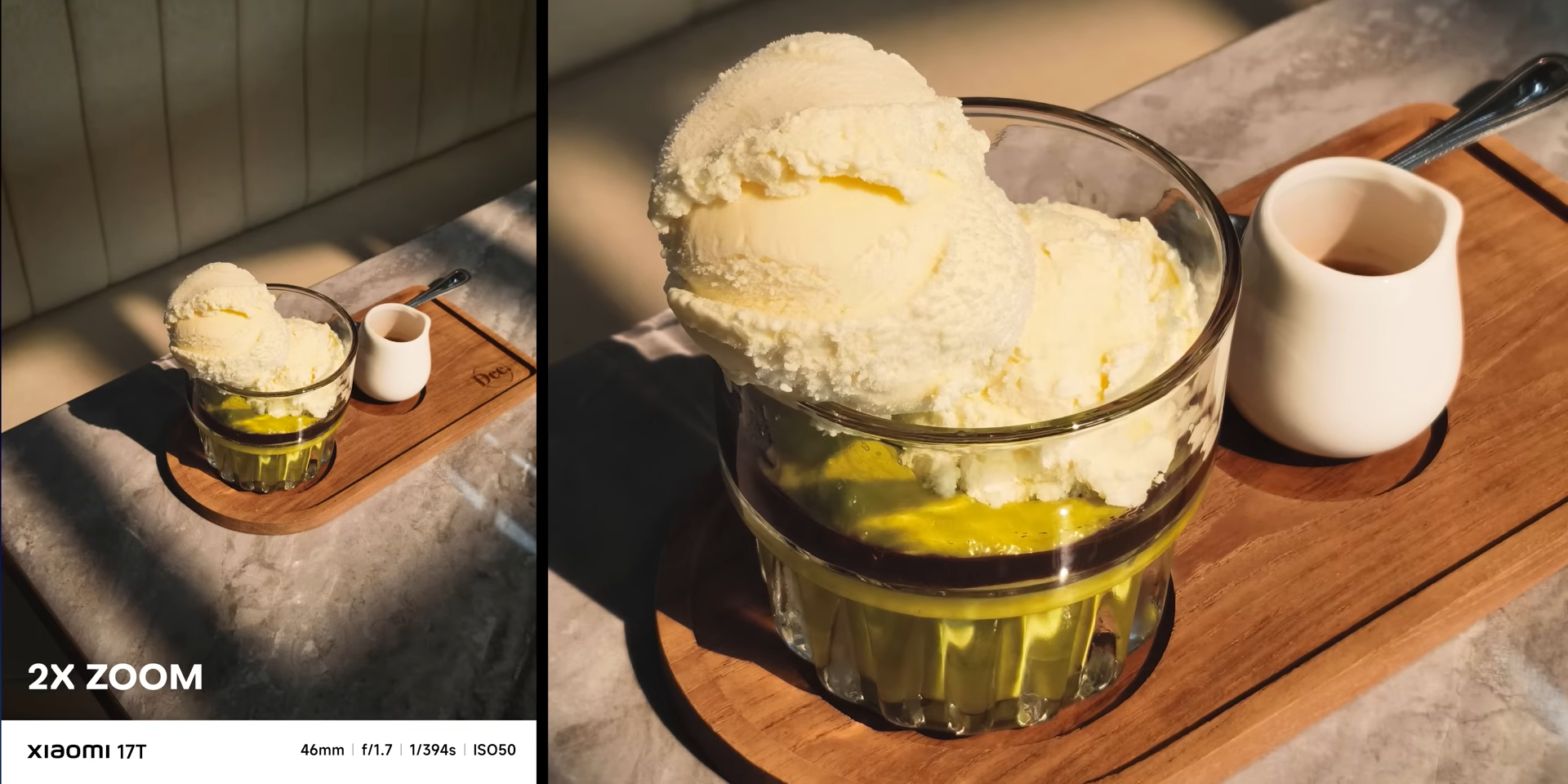 Hasil foto 2x zoom es krim dengan Xiaomi 17T