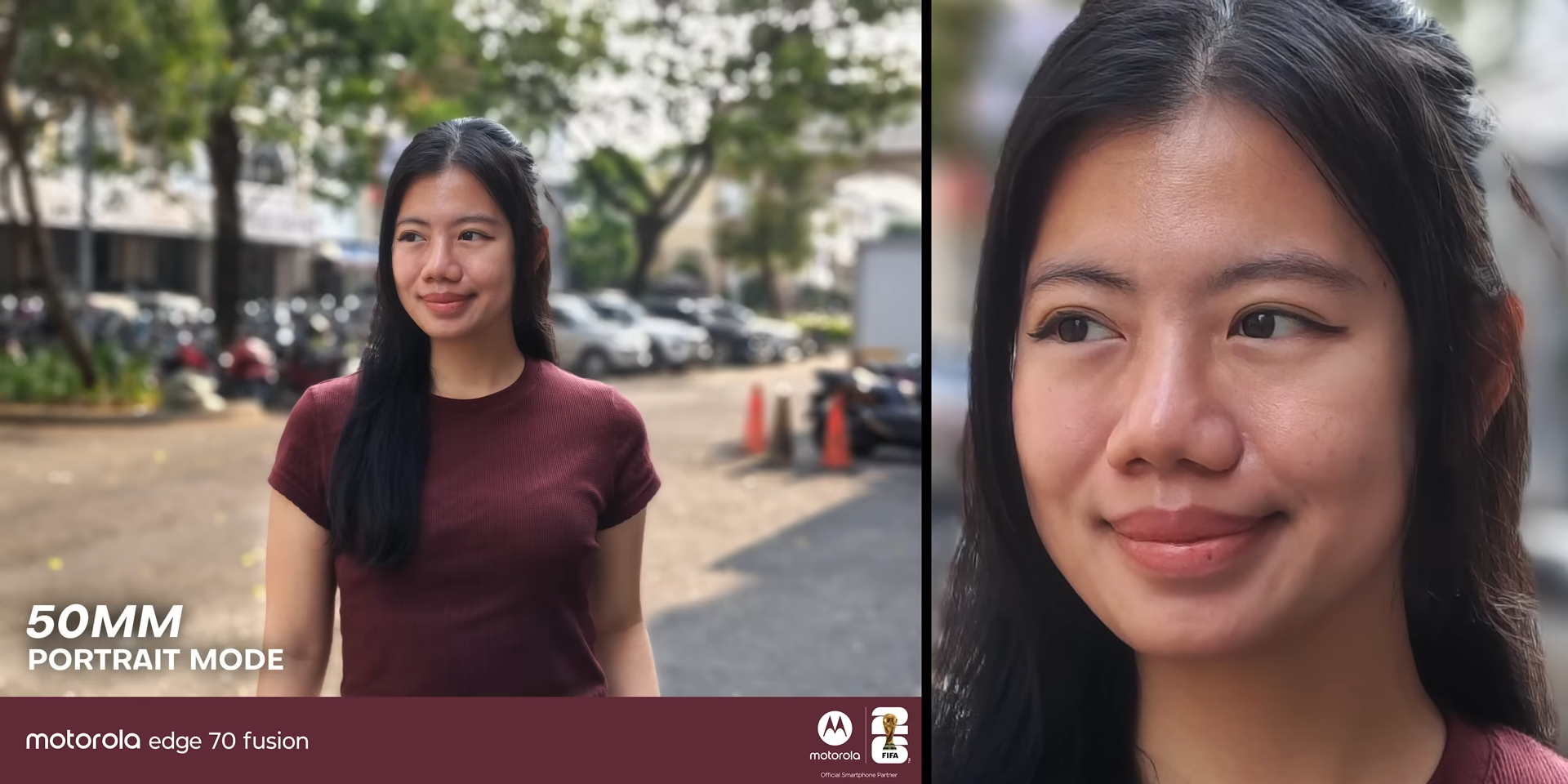 Hasil foto portrait mode 50mm dengan Motorola Edge 70 Fusion