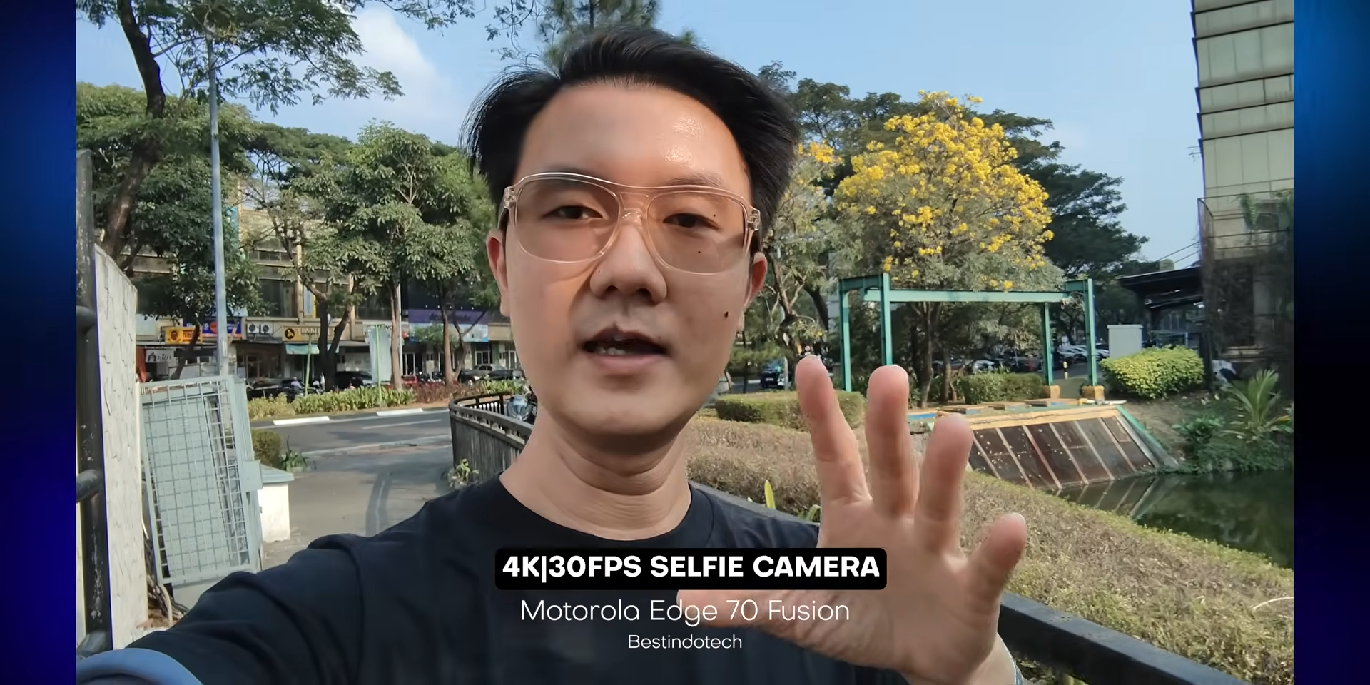 Hasil rekam video selfie 4K dengan Motorola Edge 70 Fusion