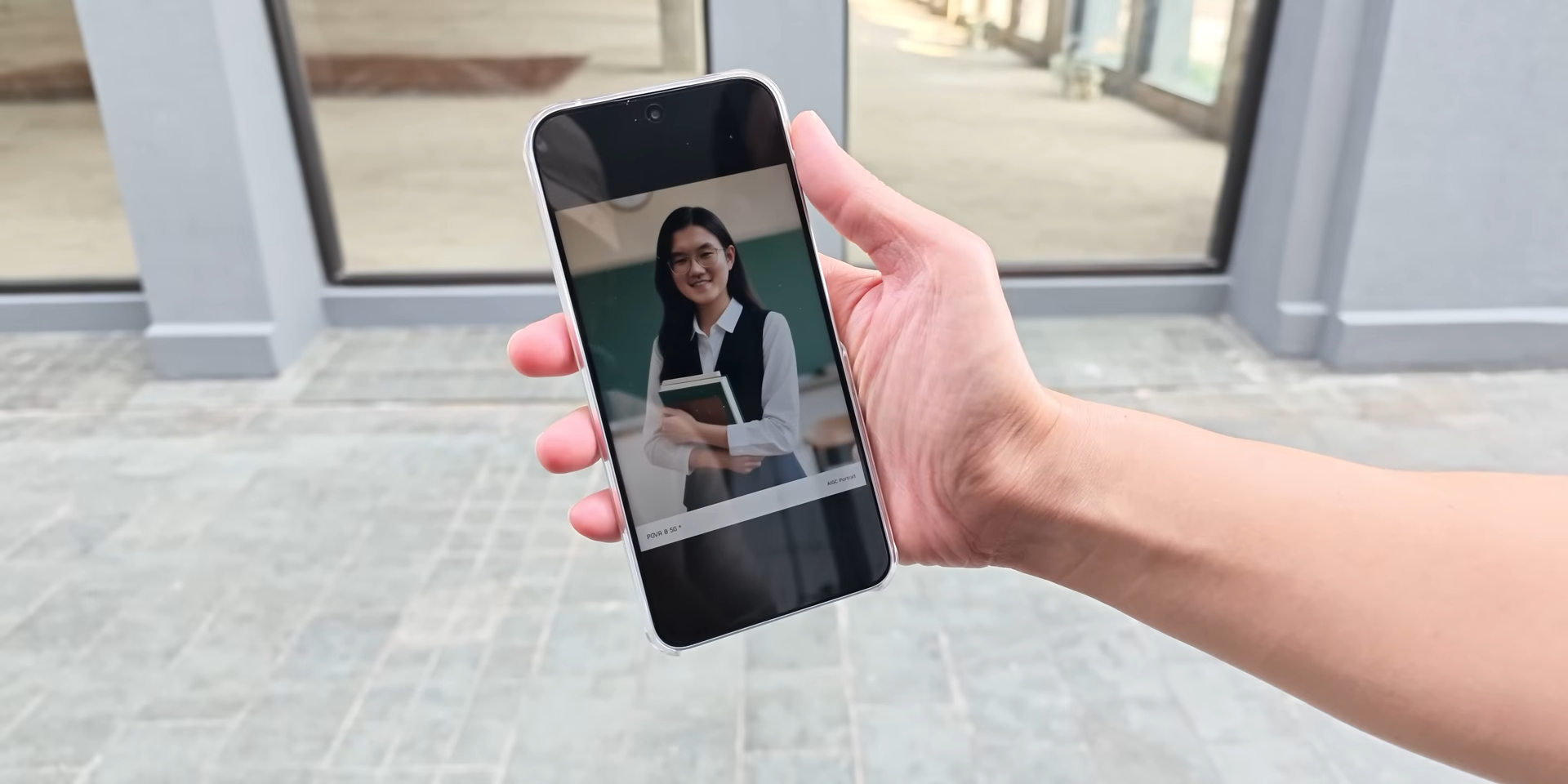 Hasil AI GC Portrait dengan kamera selfie POVA 8 5G