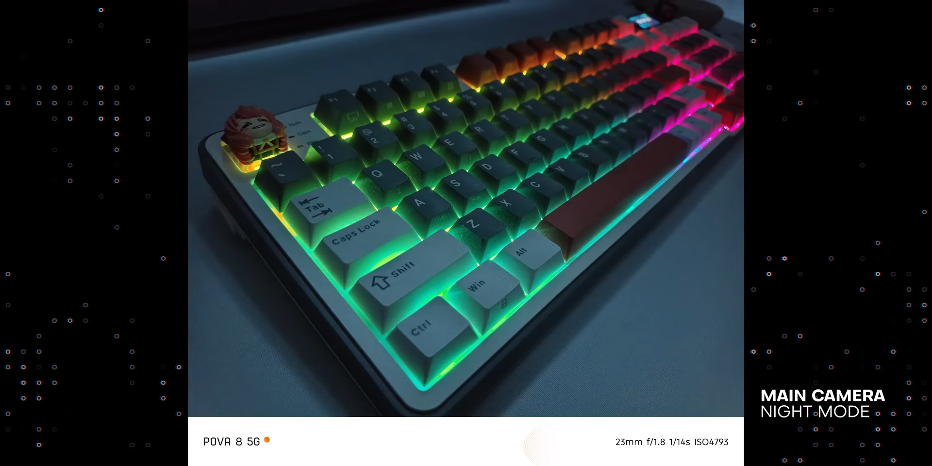 Hasil foto Night Mode dengan main camera POVA 8 5G