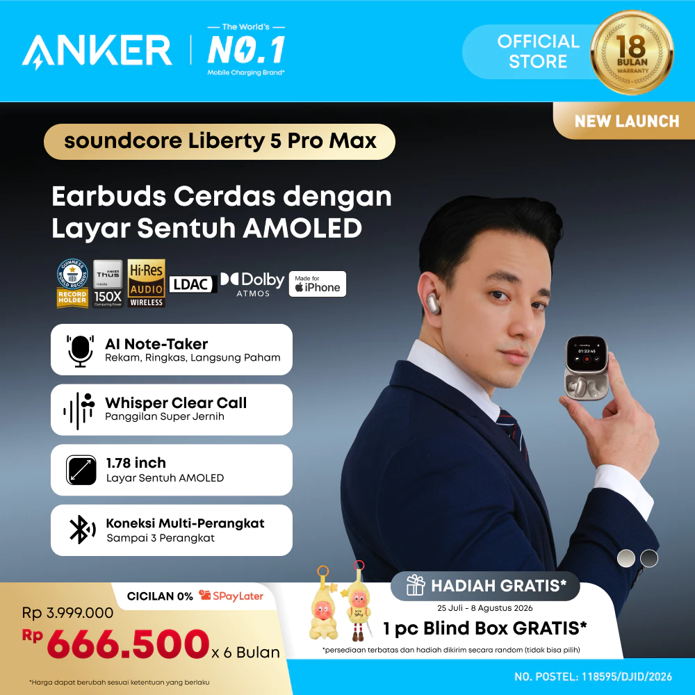Soundcore Liberty 5 Pro & Pro Max Wireless Earbuds AI Note-Taker for in-Person Meetings Whisper-Clear Calls ANC Active Noise Cancelling...