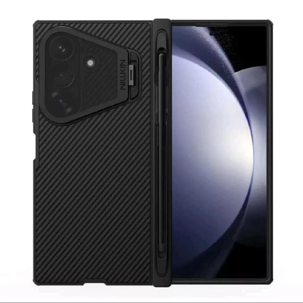 Case Untuk Samsung Z Fold 8 Ultra Nillkin CamShield Prop Magnetic Magsafe Camera Cover Stand With Stylus Pen