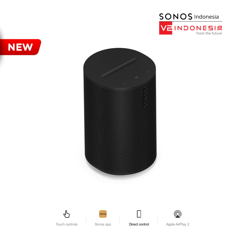 Sonos Era 100 SL Smart Wireless Speaker with Bluetooth - Black
