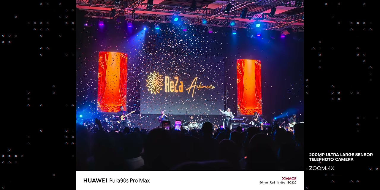 Hasil foto suasana konser dengan main camera HUAWEI Pura 90S Pro Max