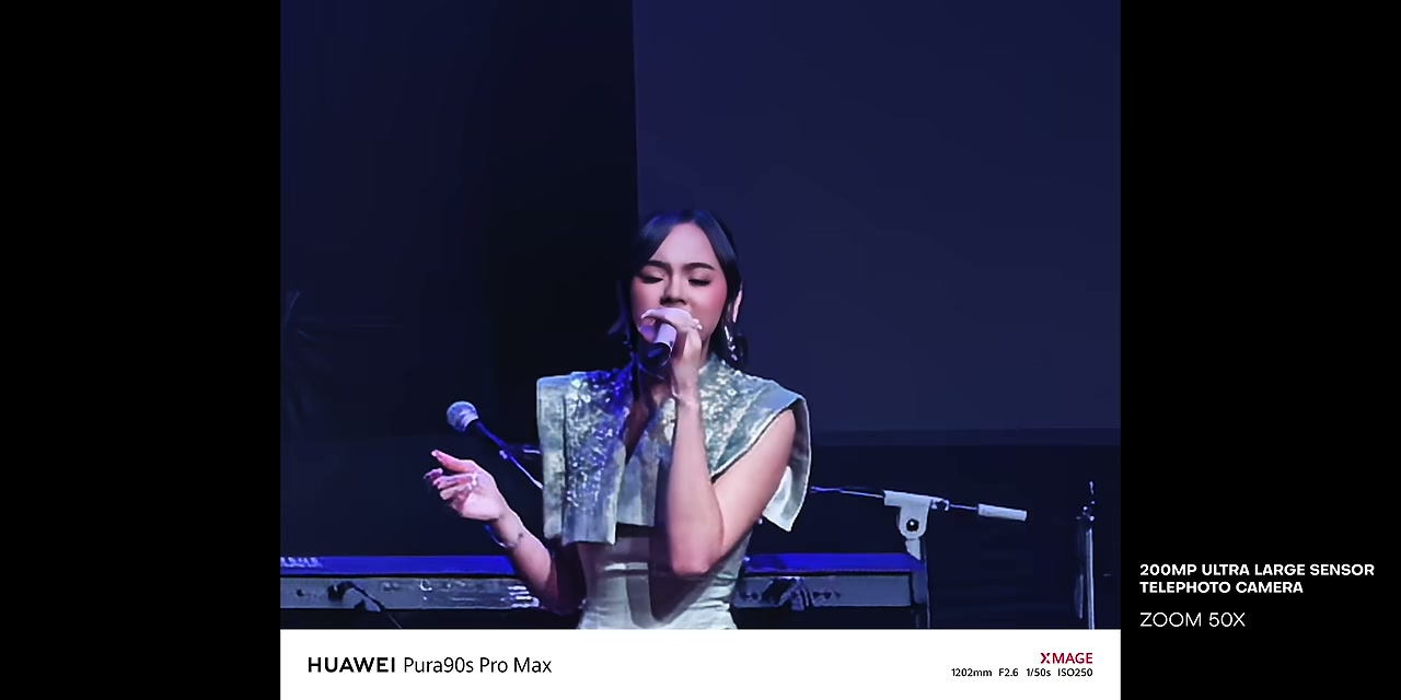 Hasil foto telephoto 50x HUAWEI Pura 90S Pro Max di konser