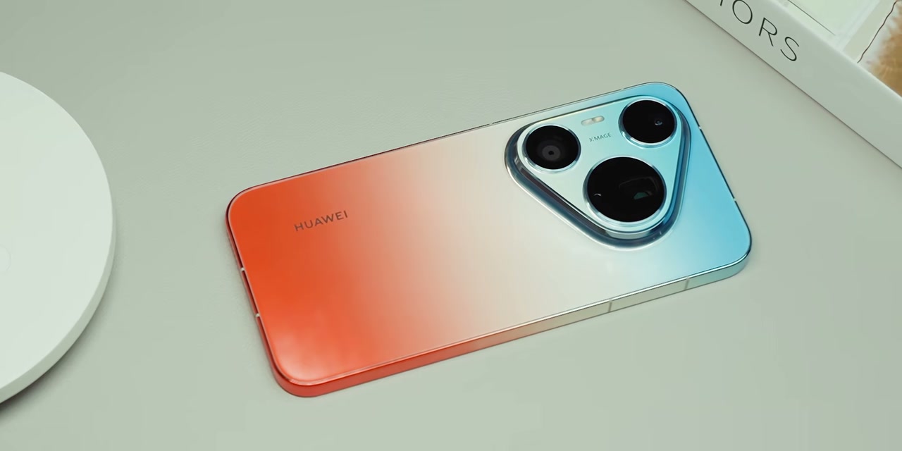 HUAWEI Pura 90S Pro Max warna Orange Ocean dengan modul kamera