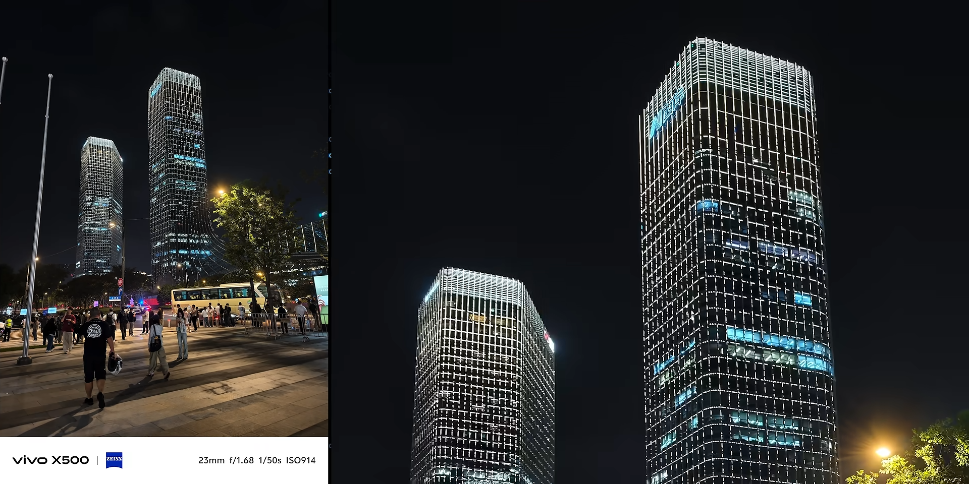 Hasil foto low light kamera utama 23mm dengan Vivo X500