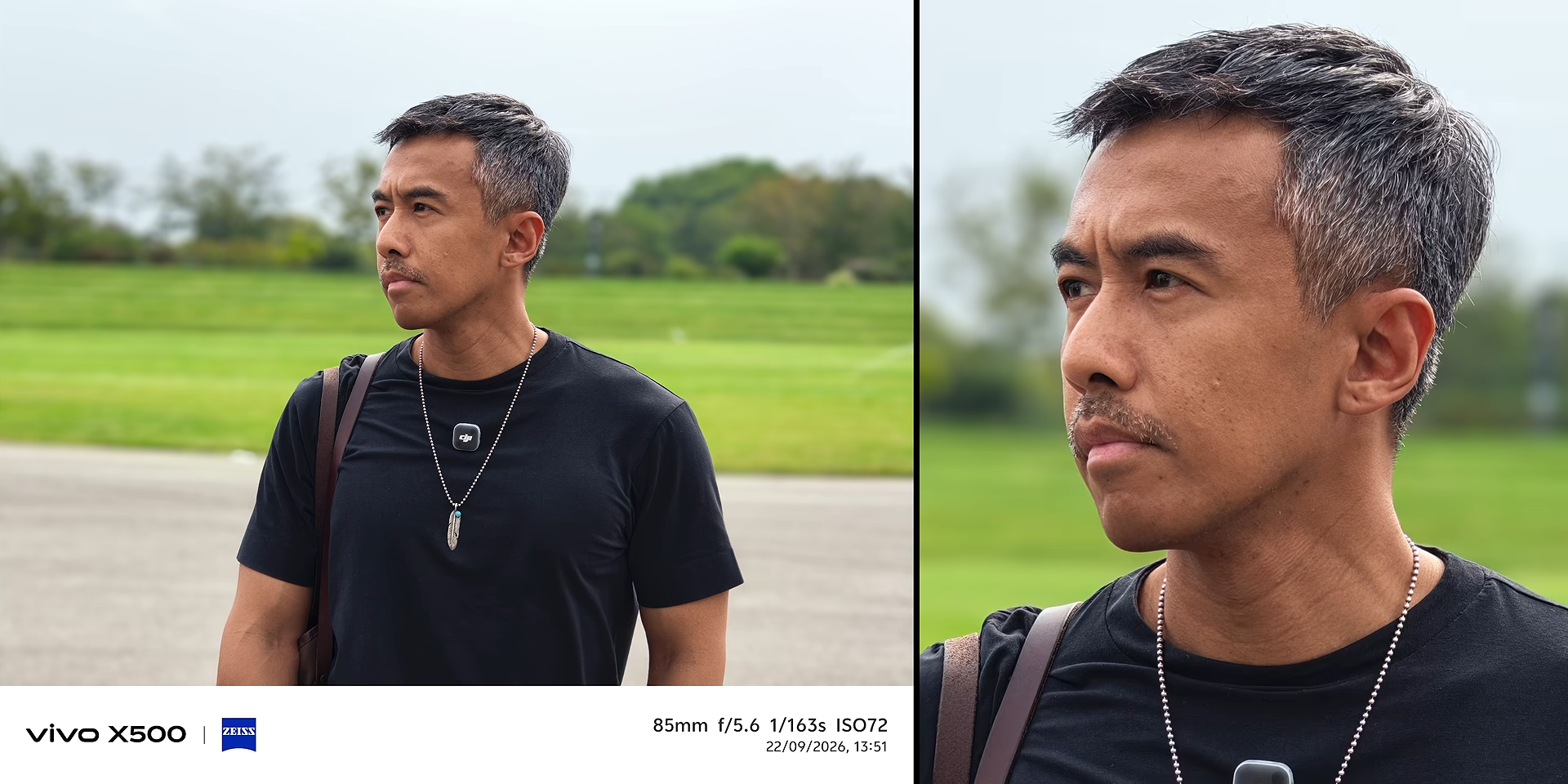 Hasil foto mode potret 85mm dengan Vivo X500