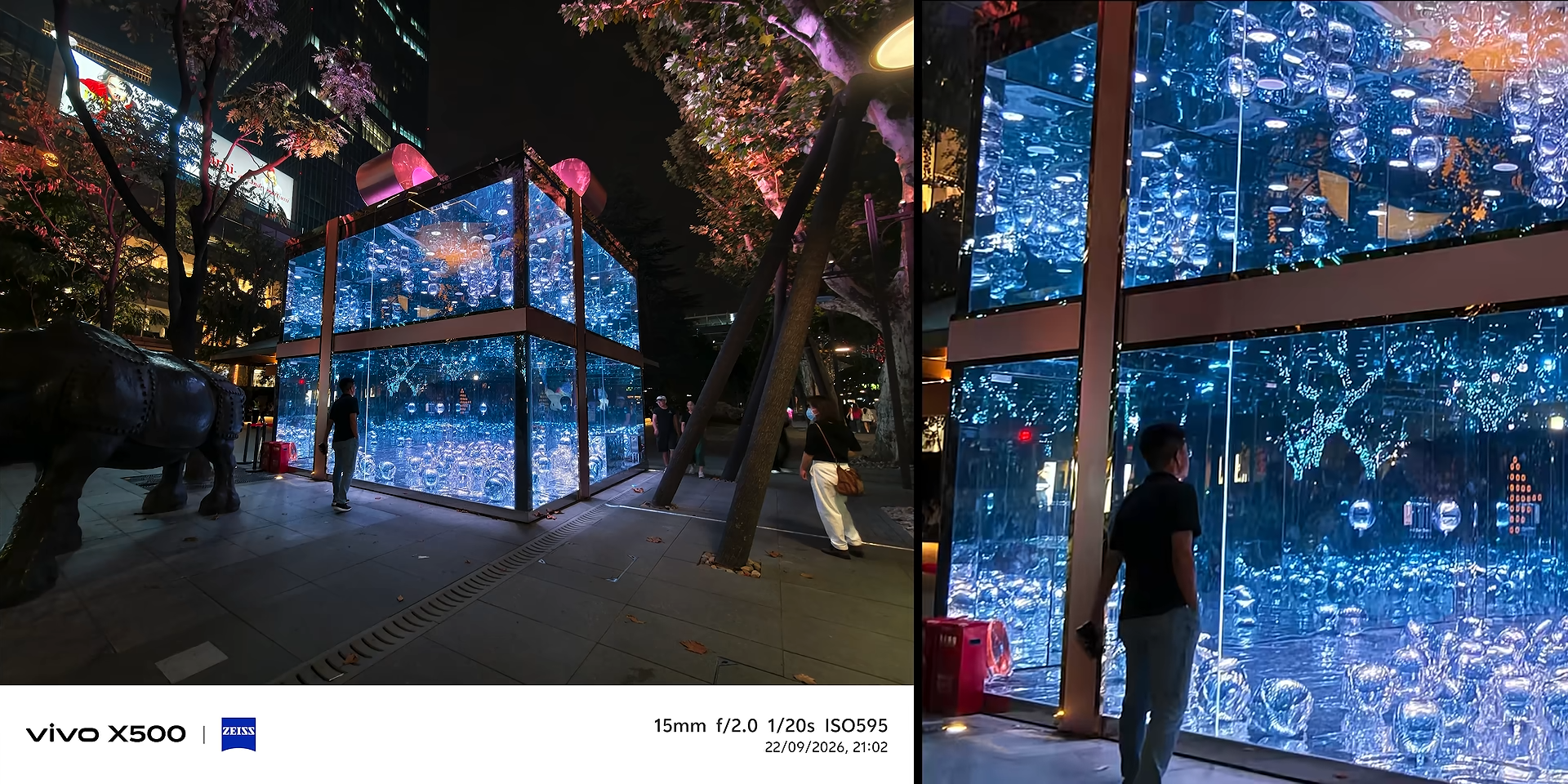 Hasil foto low light ultrawide 15mm dengan Vivo X500