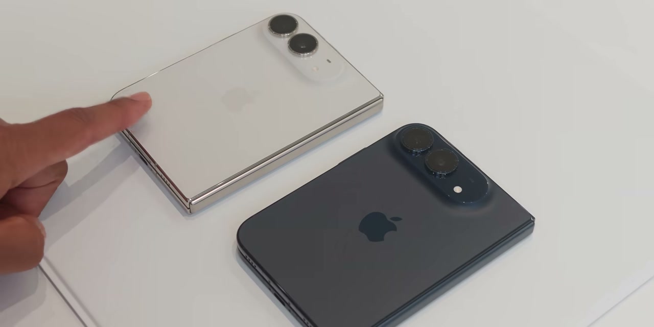 Perbandingan iPhone Duo warna putih dengan warna gelap