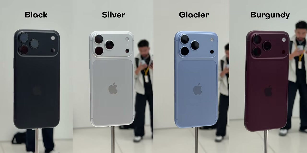 Empat pilihan warna iPhone 18 Pro: Black, Silver, Glacier, Burgundy