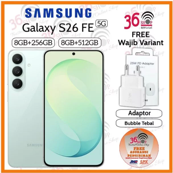 Samsung Galaxy S26 FE 5G [8GB+256GB] [8GB+512GB] Display 6,7" inch Dynamic AMOLED 2X 120Hz - Exynos 2500 - Camera 50MP - Battery...