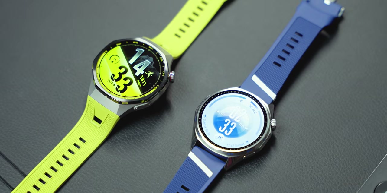 Perbandingan HUAWEI Watch GT 7 Pro kuning dengan GT 7 biru