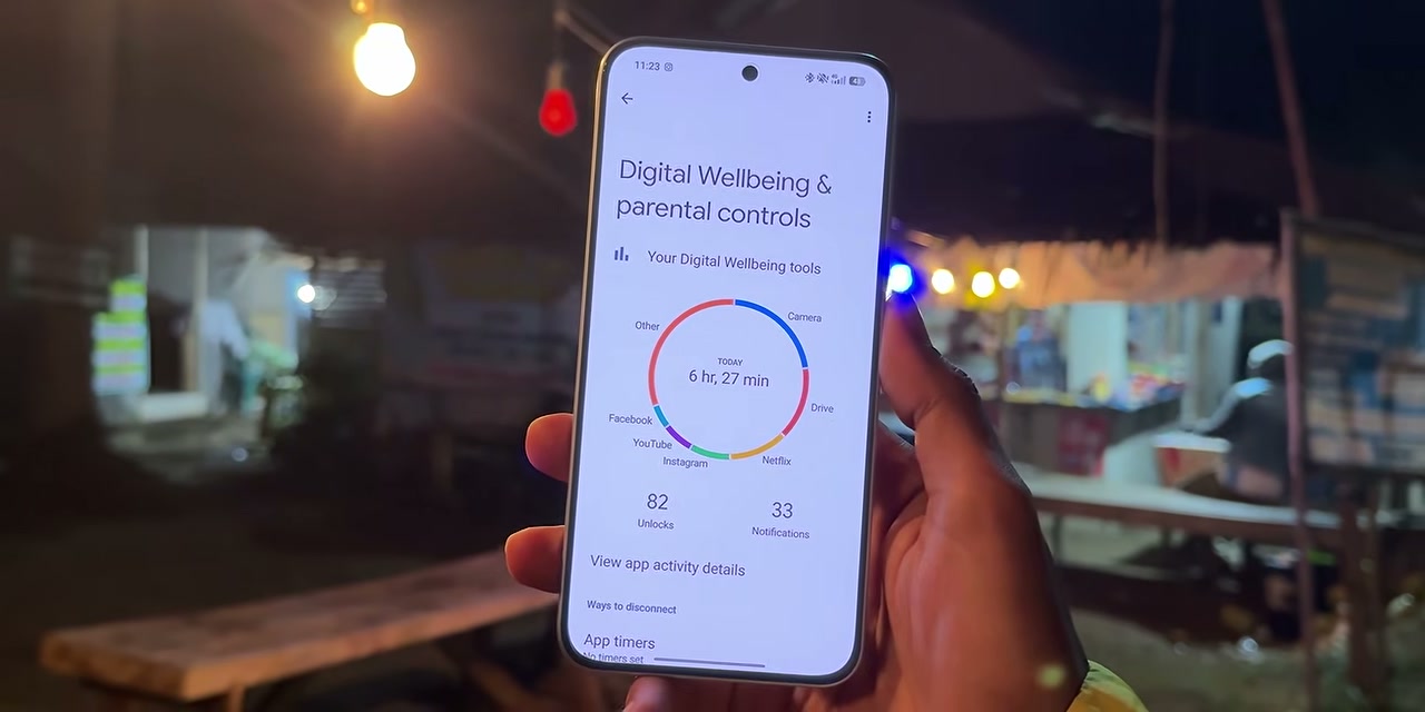 Redmi Note 17 Pro Max menampilkan Digital Wellbeing