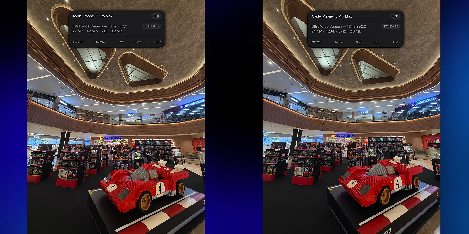 Perbandingan ultrawide iPhone 17 Pro Max dengan iPhone 18 Pro Max