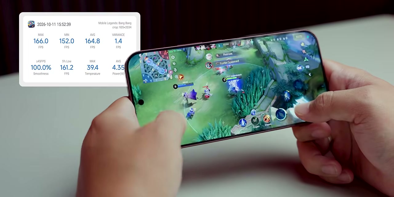Uji performa gaming Mobile Legends dengan data FPS