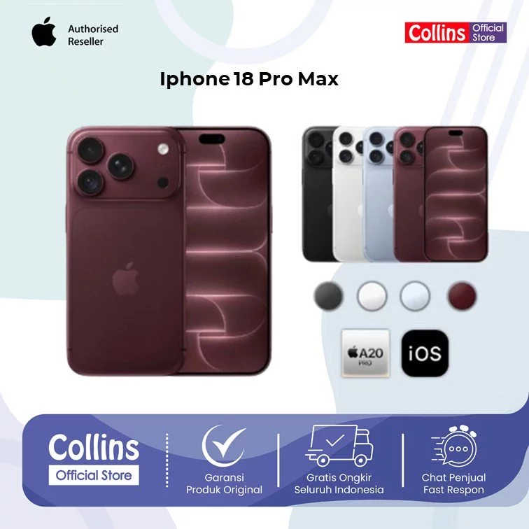 Apple iPhone 18 Pro MAX 2TB - Garansi Resmi Indonesia